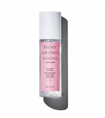 RATED GREEN Detangling Perfume Hair Mist (Peony-Coconut-Sandal)
